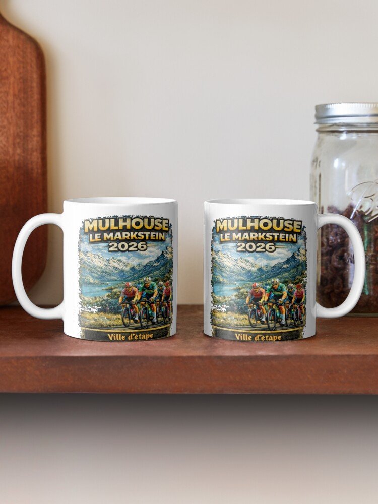 Mug vintage Mulhouse Le Markstein 2026 étape cycliste française