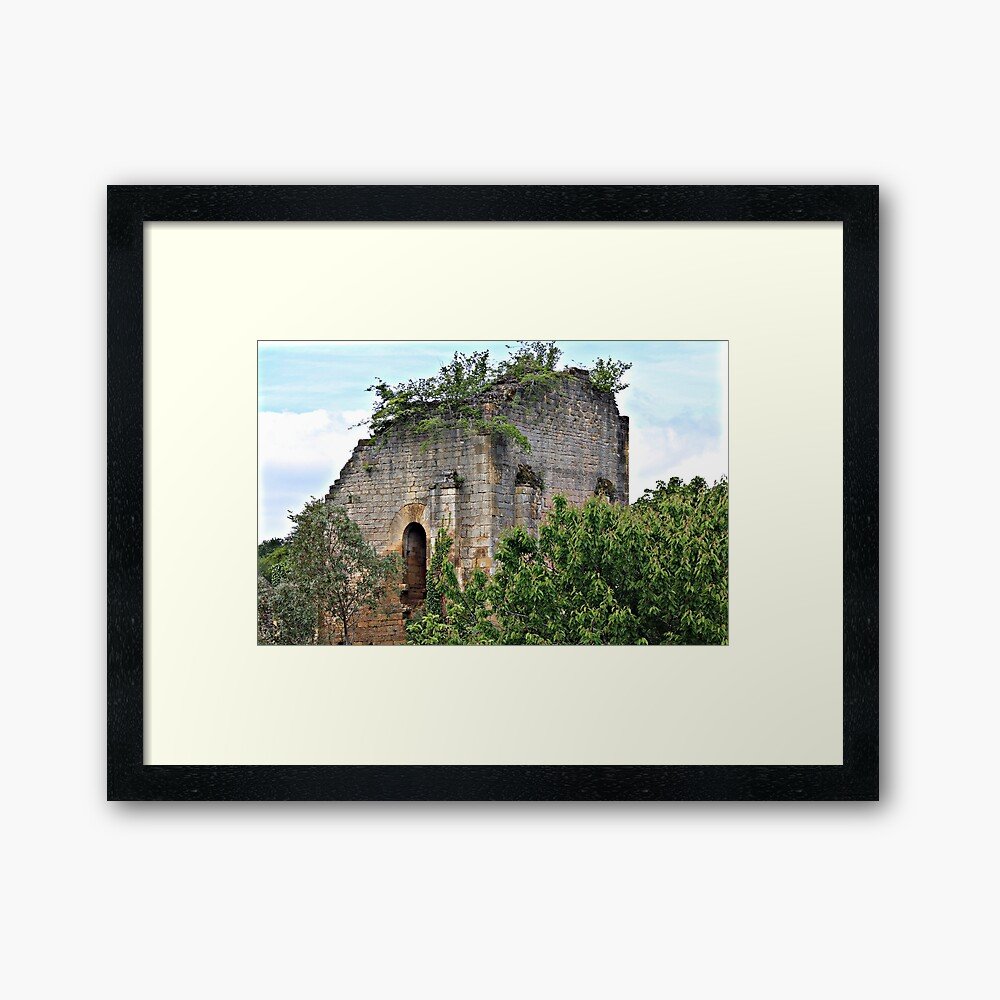 Historic French stone tower medieval photography print