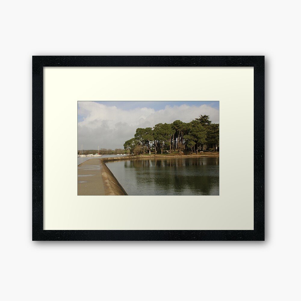 Quiet curve at Conleau Brittany coastal photography print
